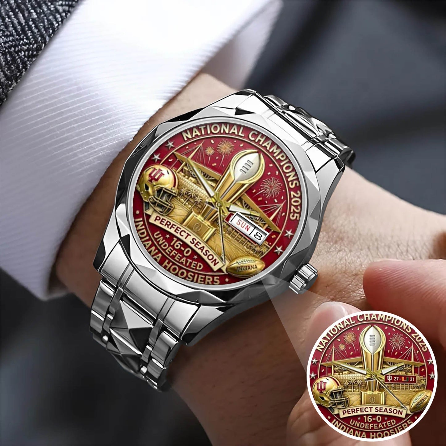 Personalized Indiana Hoosiers Football Watch