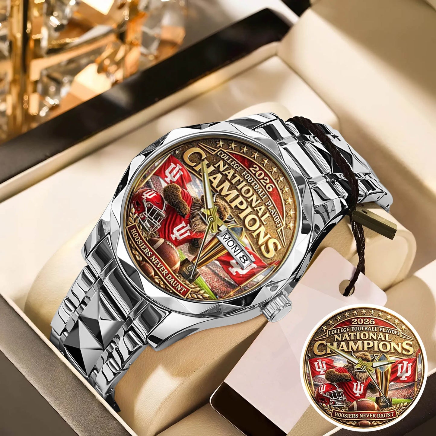Personalized Indiana Hoosiers Football Watch