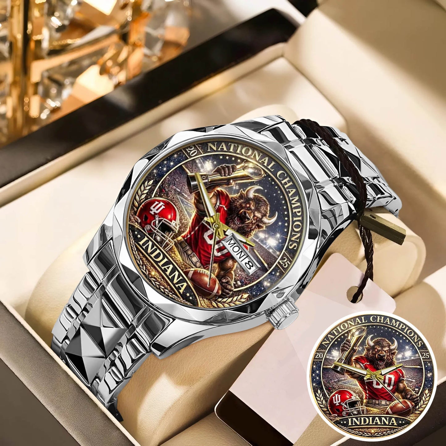 Personalized Indiana Hoosiers Football Watch