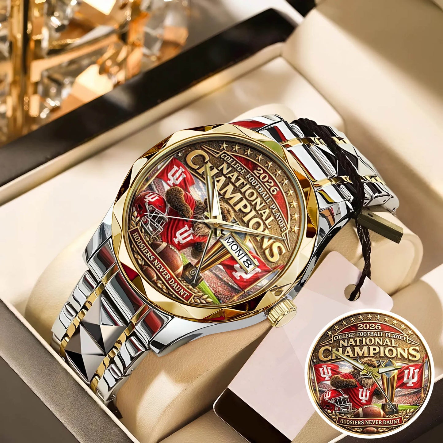 Personalized Indiana Hoosiers Football Watch
