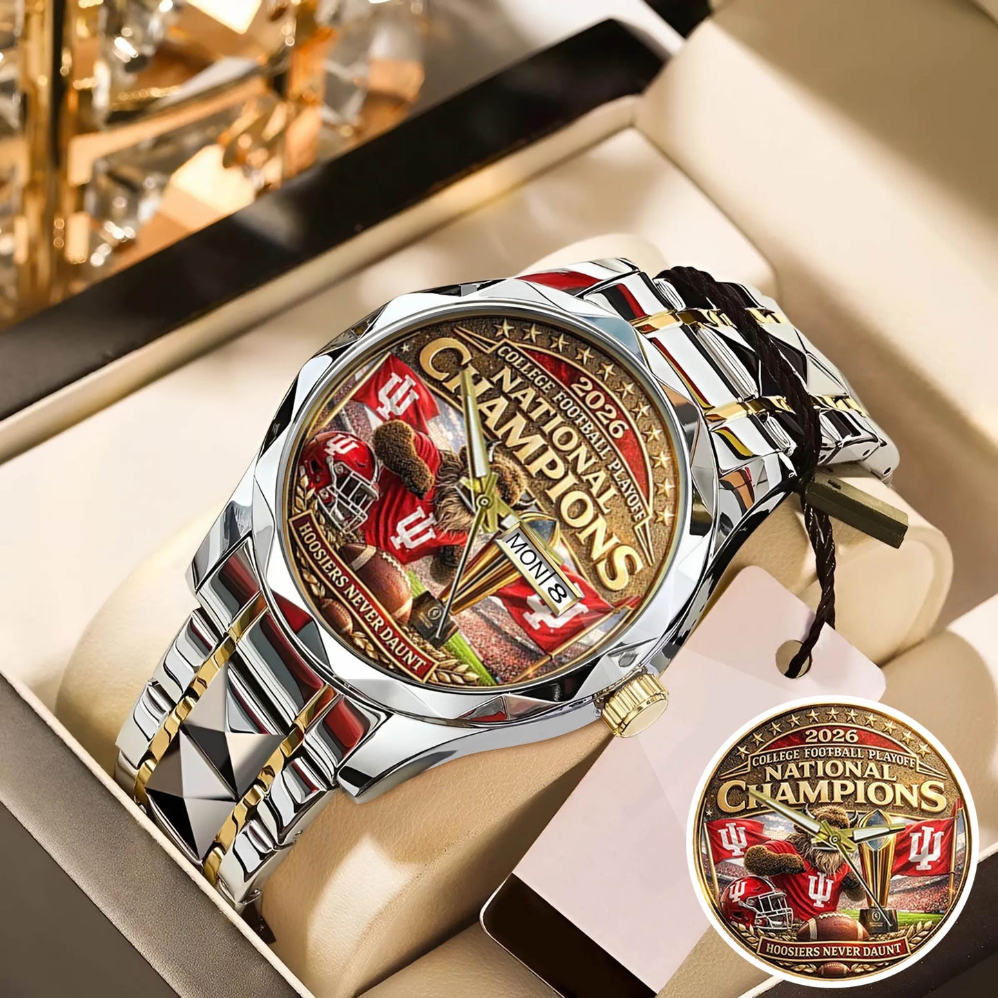Personalized Indiana Hoosiers Football Watch