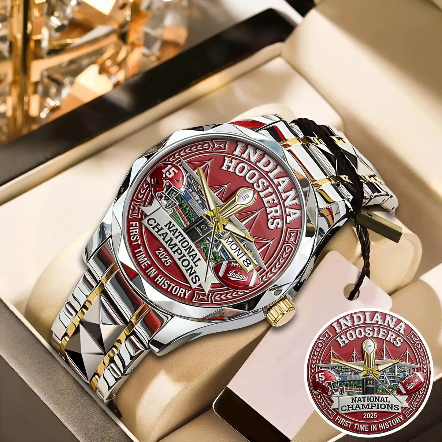 Personalized Indiana Hoosiers Football Watch