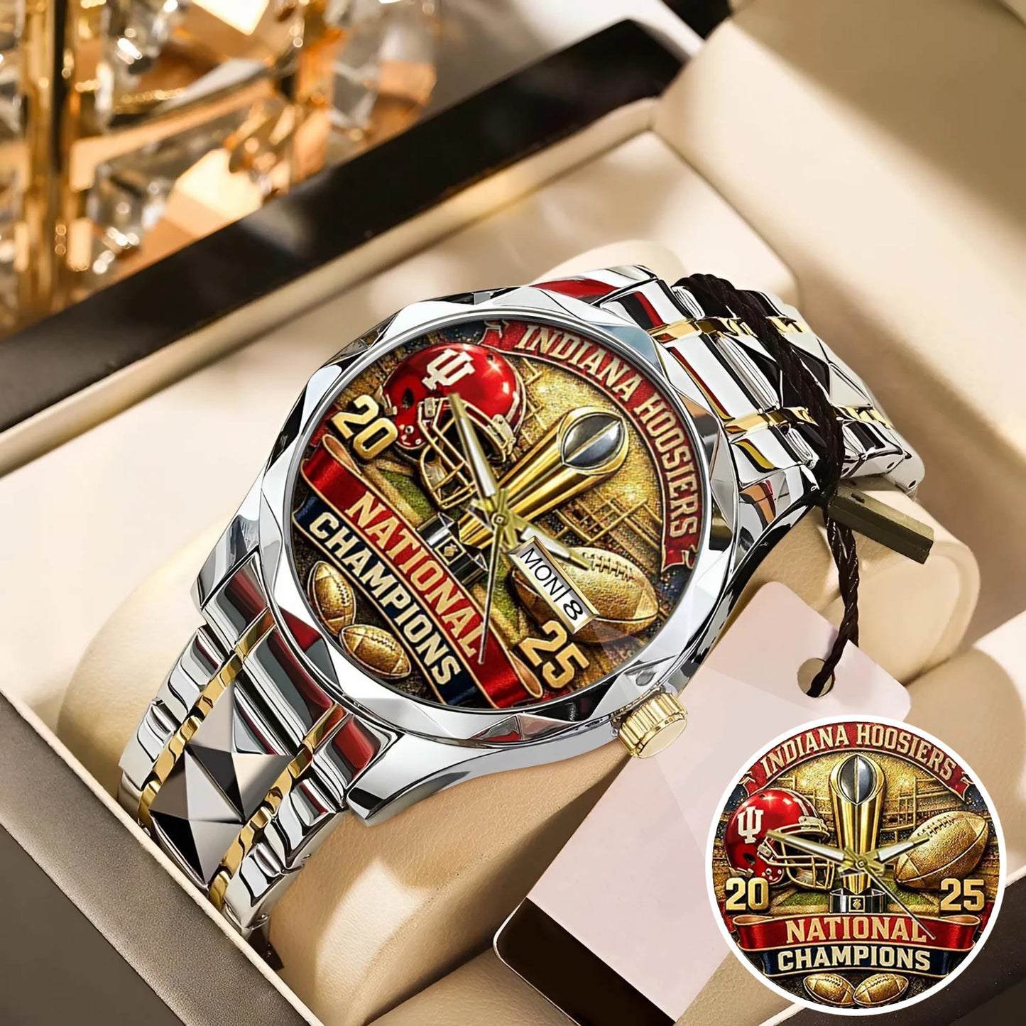 Personalized Indiana Hoosiers Football Watch