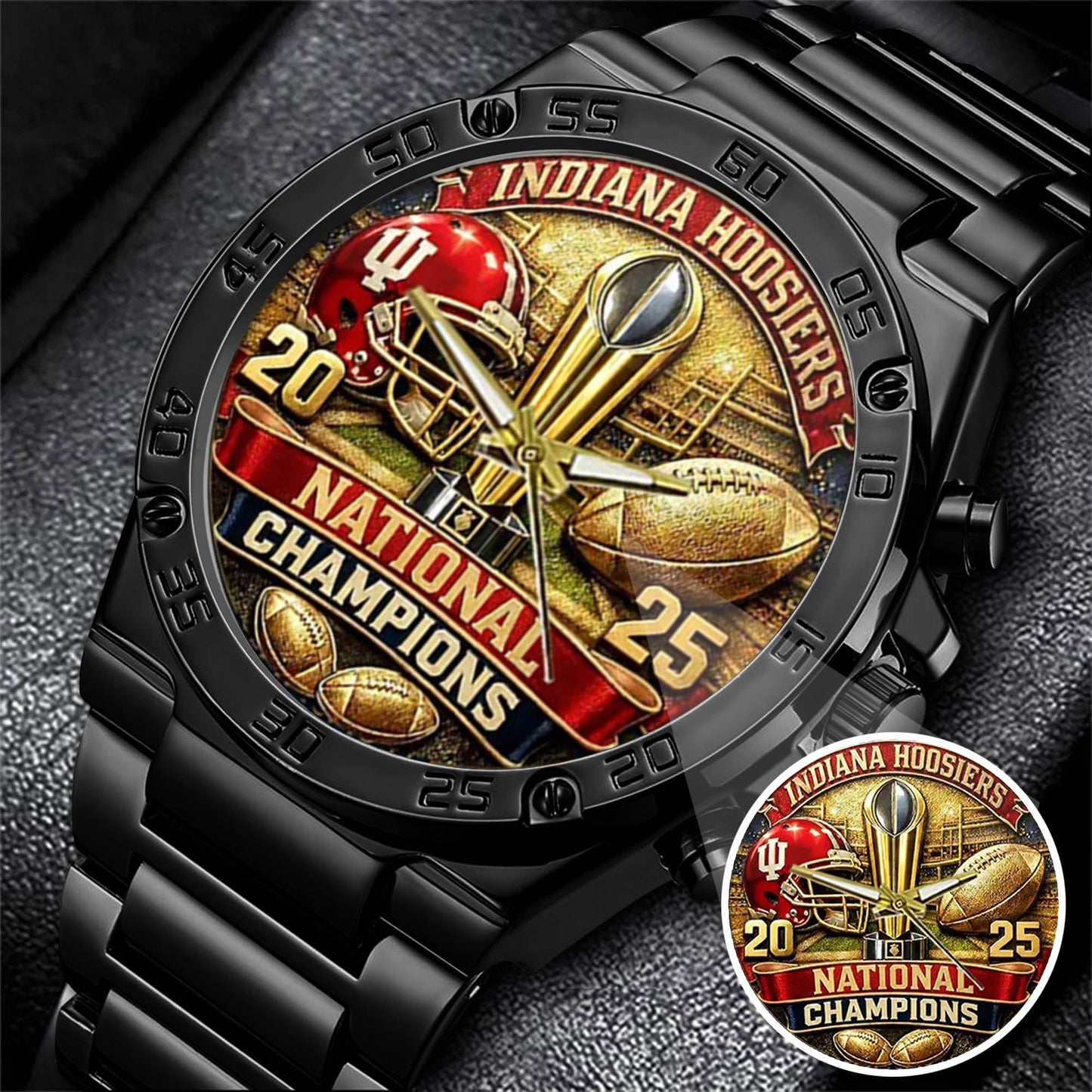 Personalized Indiana Hoosiers Football Watch