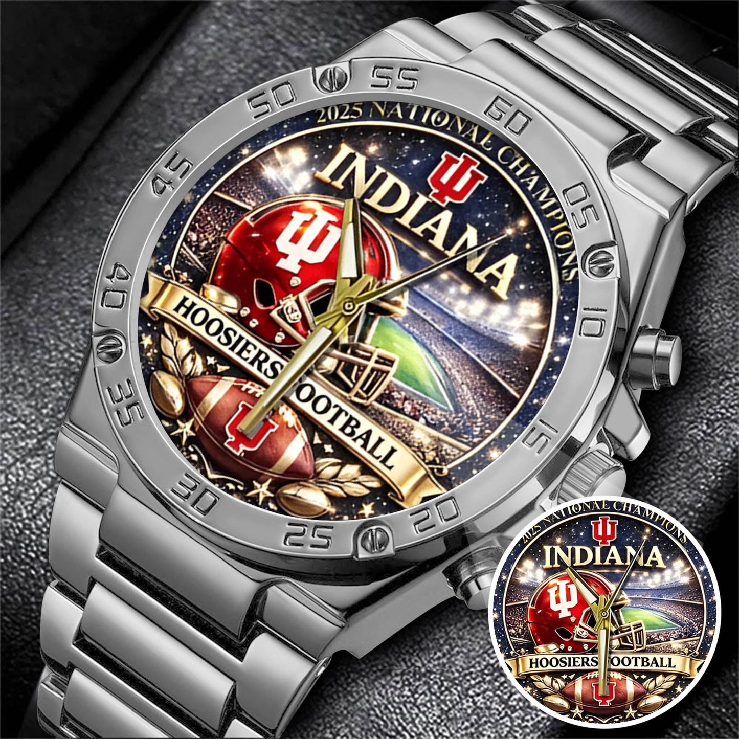 Personalized Indiana Hoosiers Football Watch