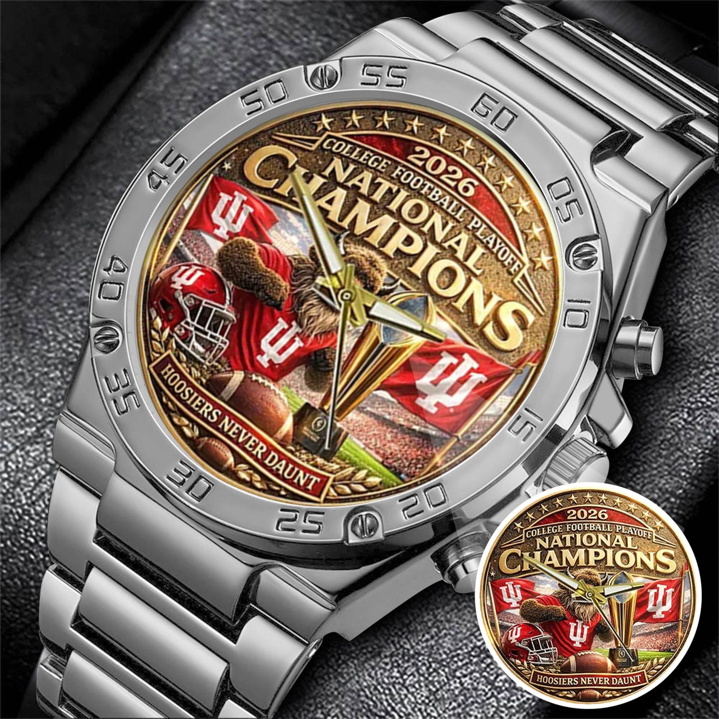 Personalized Indiana Hoosiers Football Watch