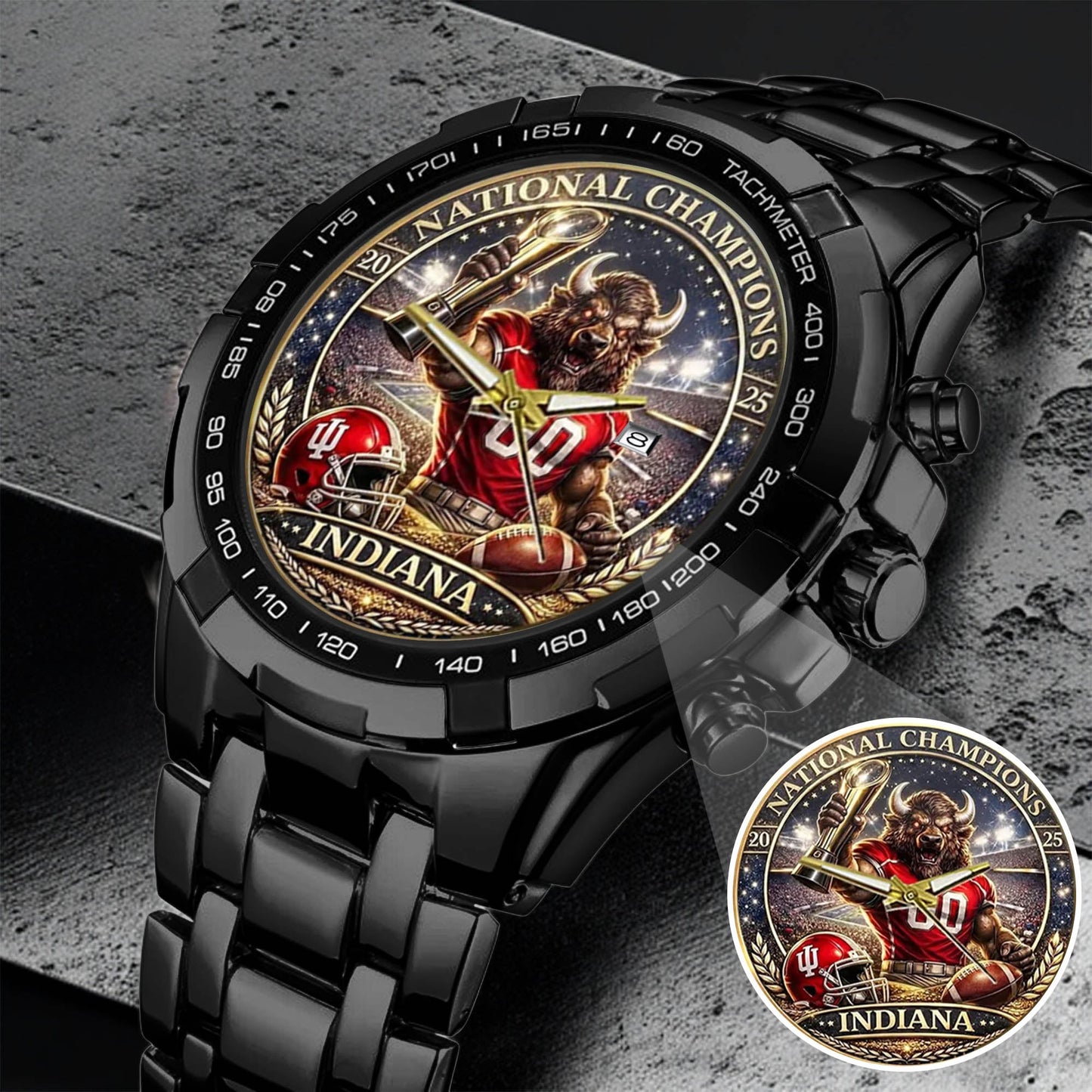 Personalized Indiana Hoosiers Football Watch