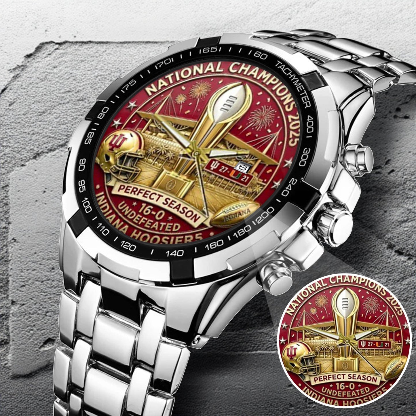 Personalized Indiana Hoosiers Football Watch