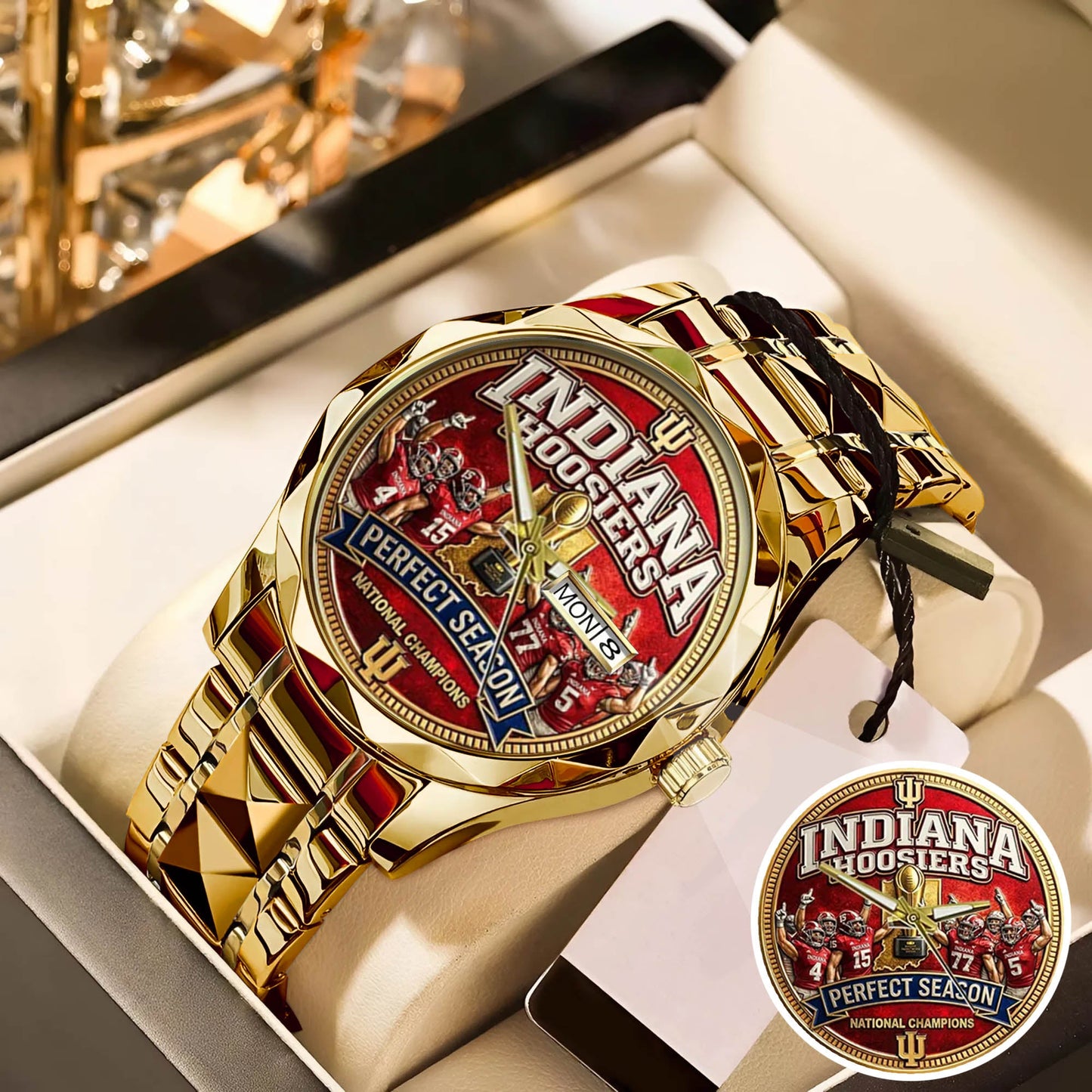 Personalized Indiana Hoosiers Football Watch