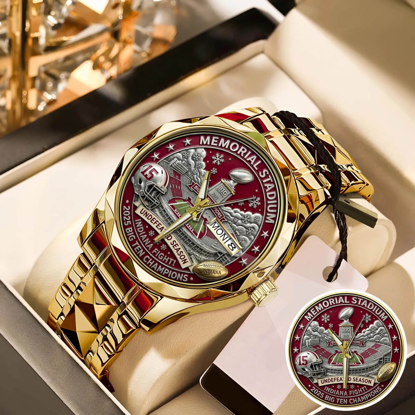 Personalized Indiana Hoosiers Football Watch