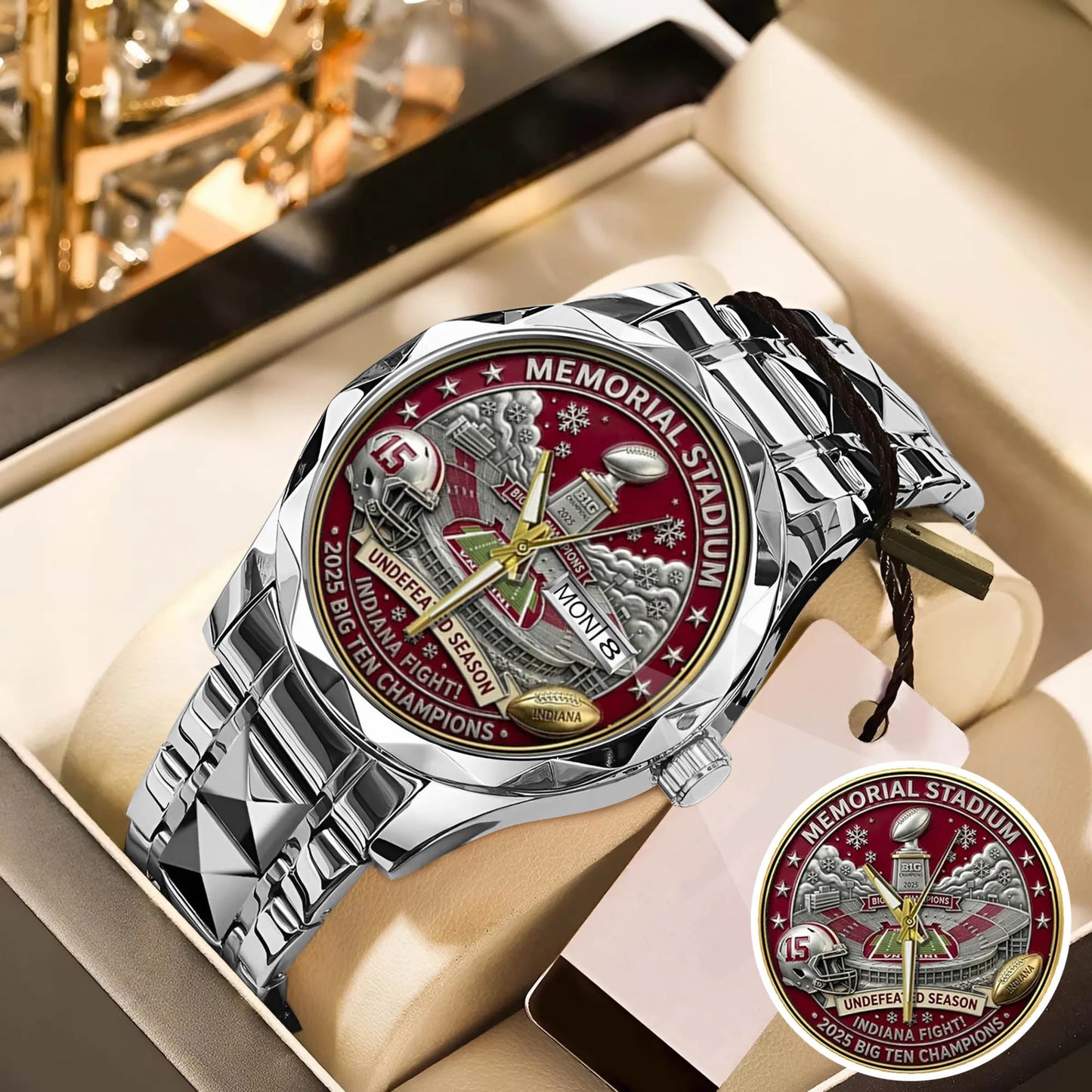 Personalized Indiana Hoosiers Football Watch