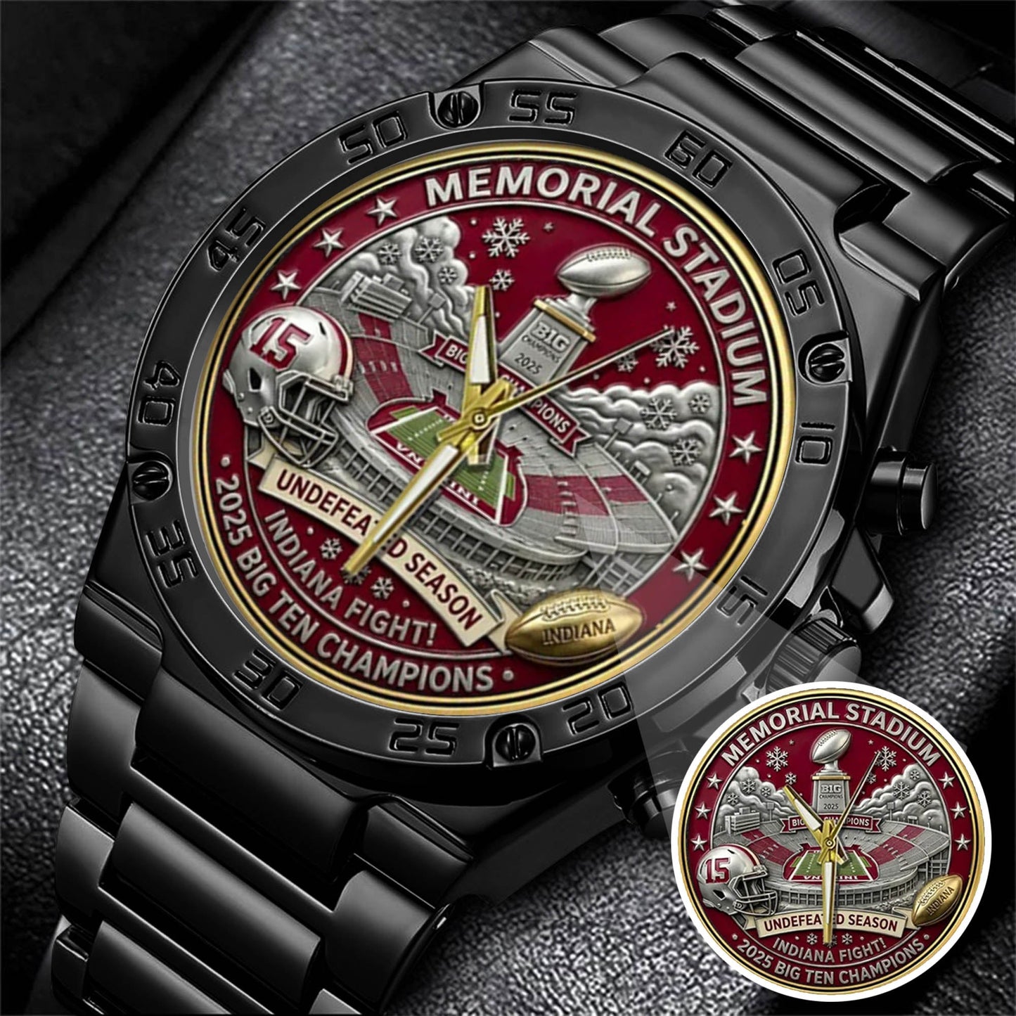 Personalized Indiana Hoosiers Football Watch