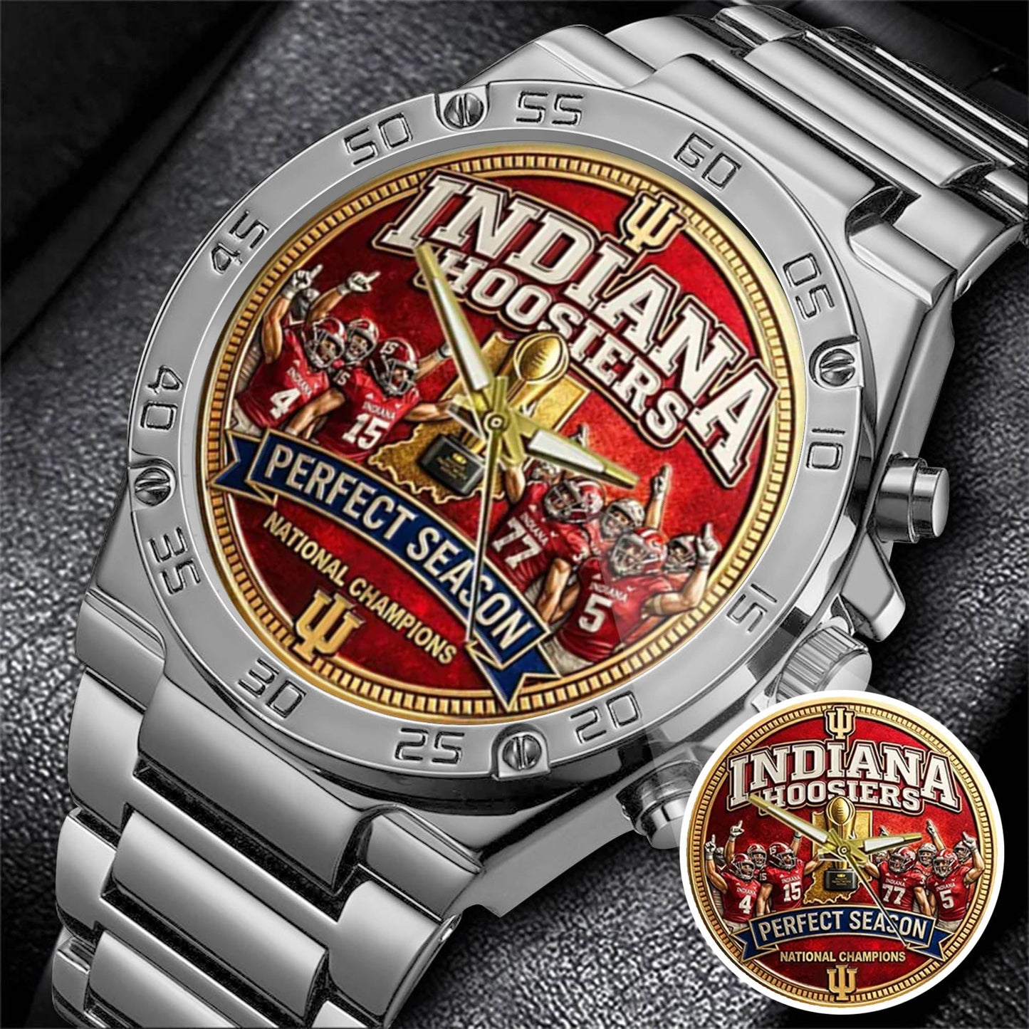 Personalized Indiana Hoosiers Football Watch
