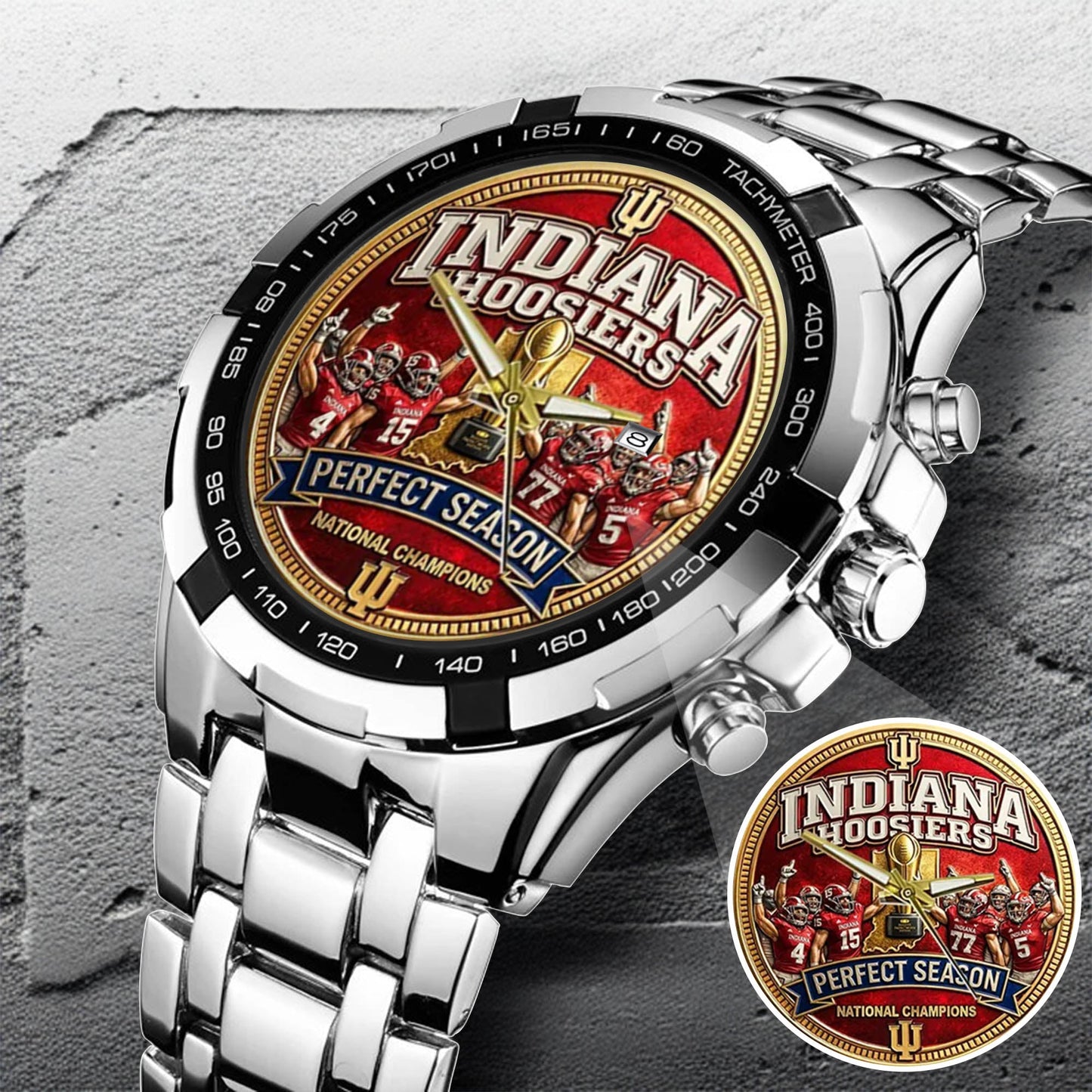 Personalized Indiana Hoosiers Football Watch
