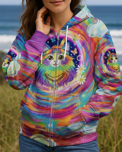 GROOVY GALAXY CAT ALL OVER PRINT - YHLT0801261
