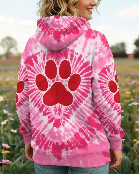 PINK SWIRL PAW ALL OVER PRINT - YHLT0201262