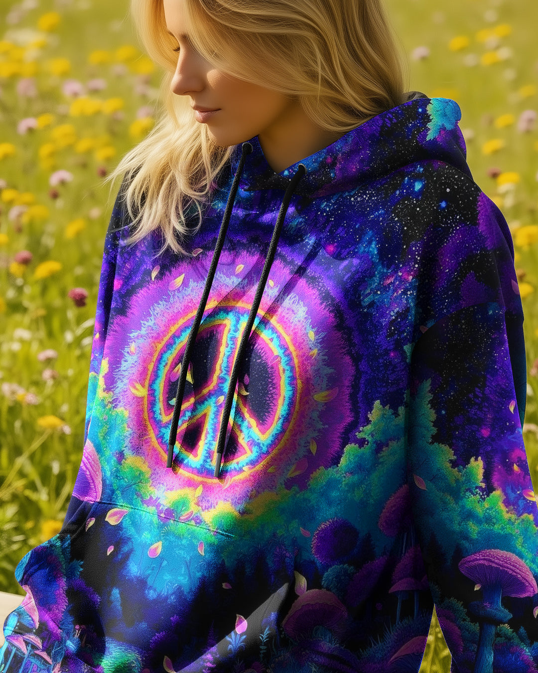 PSYCHEDELIC PEACE GARDEN ALL OVER PRINT - YHHG0901263