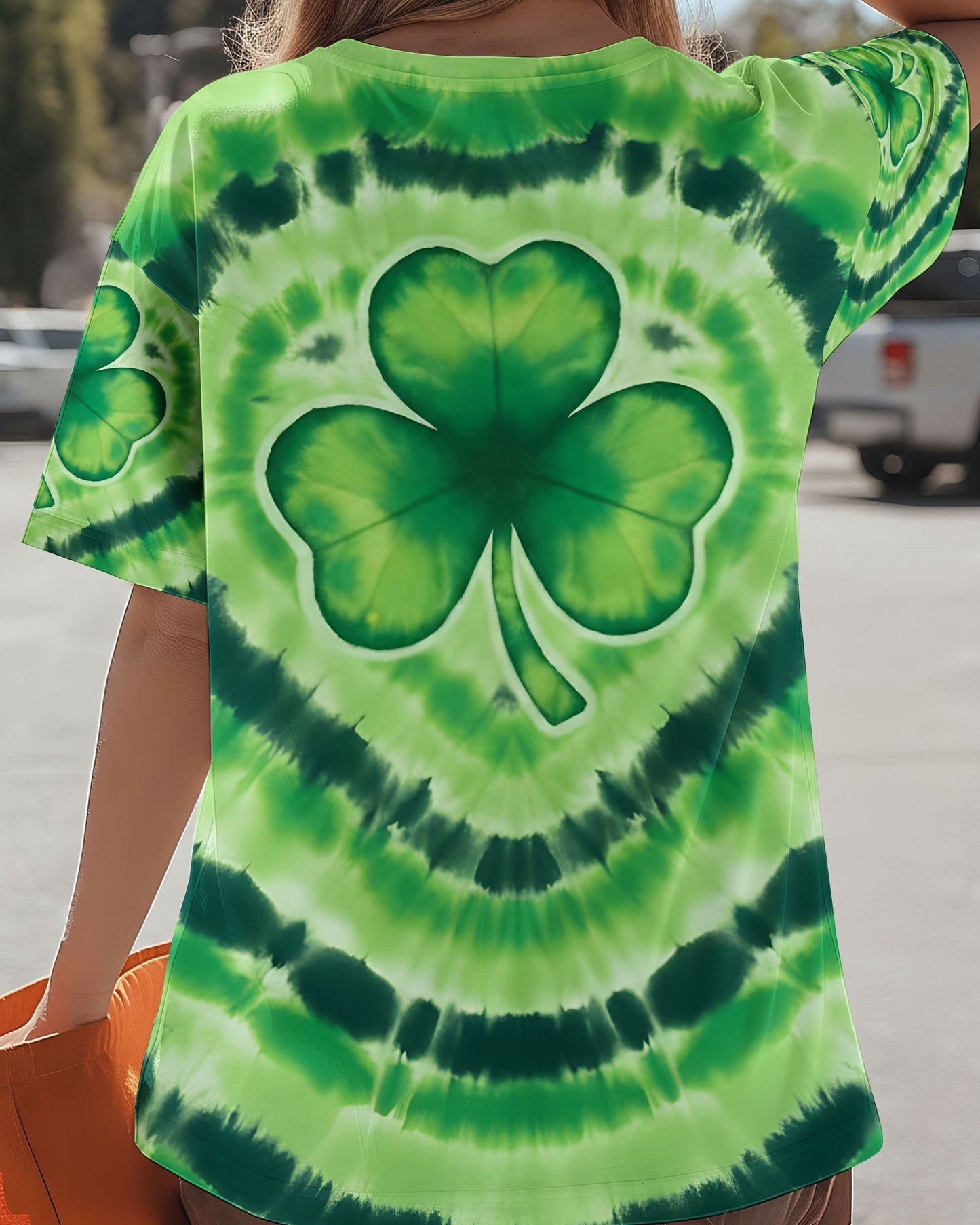 SHAMROCK GREEN COLOR PATRICK'S DAY ALL OVER PRINT - TYQY3012253