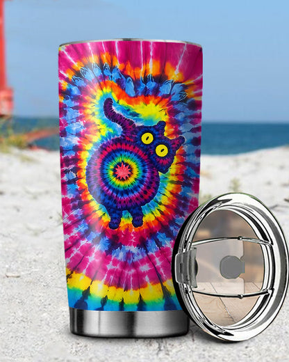 CAT COLORFUL SWIRL PATTERN TUMBLER - TLNO0701262