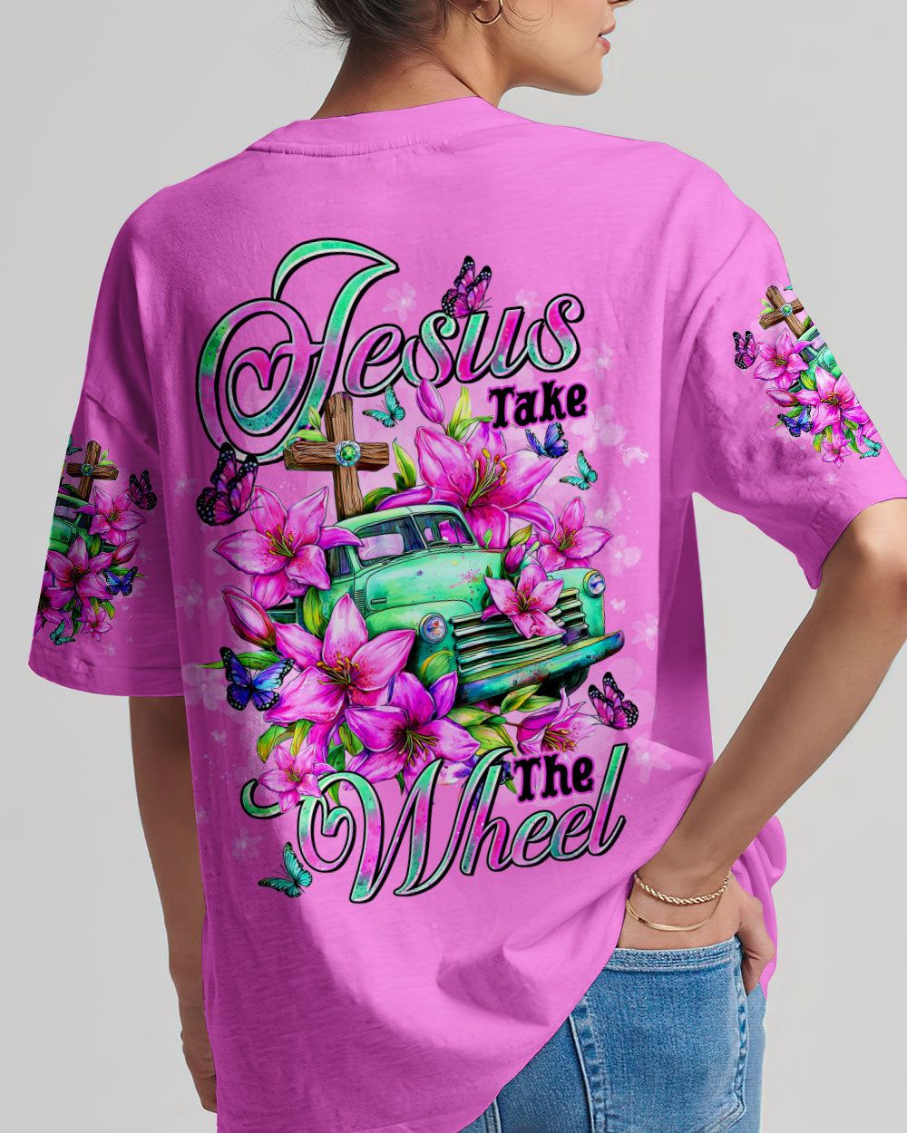 Jesus Take The Wheel Women's All Over Print Shirt - Tltr2609251
