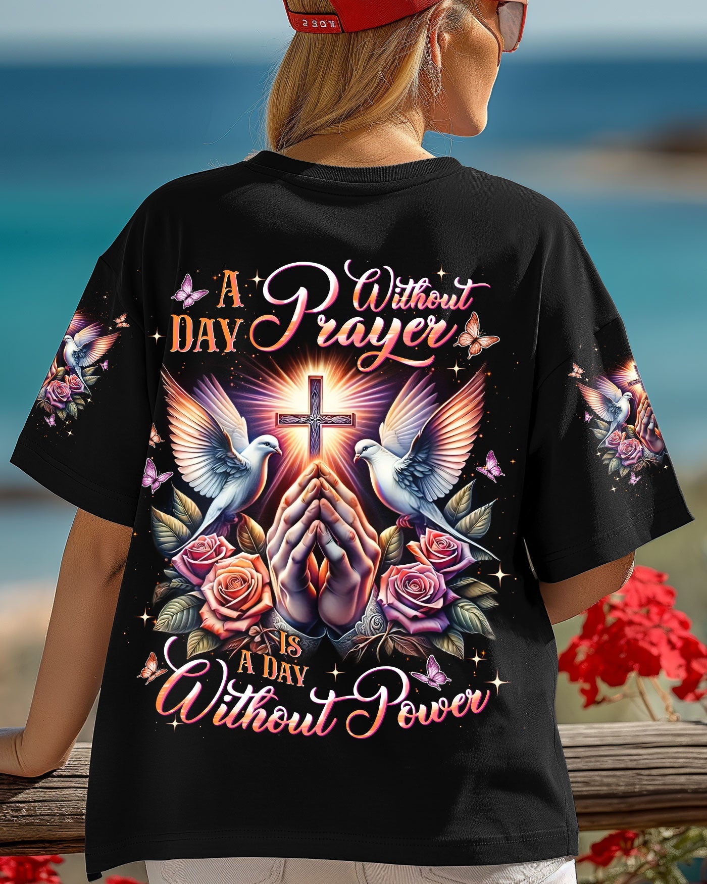 A Day Without Prayer Is A Day Without Power Women's All Over Print Shirt - Tlnt2609251