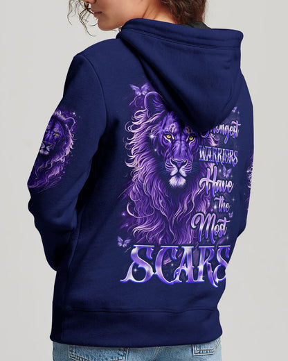 The Strongest Warriors Have The Most Scars Lion Women's All Over Print Shirt - Tyqy0210252