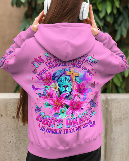 God's Grace Is Bigger Than My Sins Lion Lilies Women's All Over Print Shirt  - Tlnt2709251