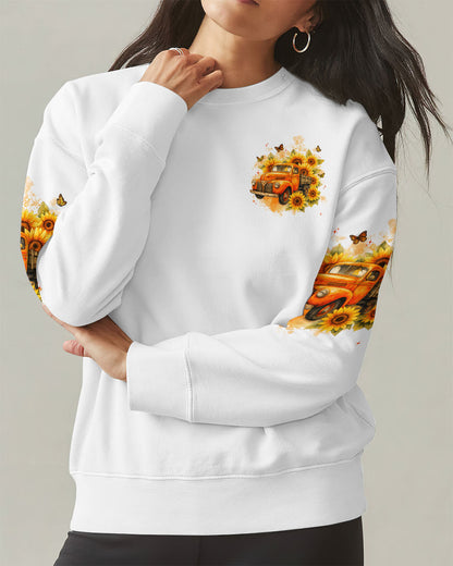Jesus Take The Wheel Sunflower Women's All Over Print Shirt - Typq2909251