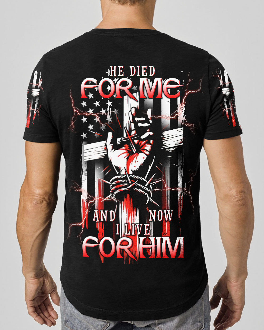 (Hot Deal) He Died For Me Men's All Over Print Shirt  - Tlnt0702254