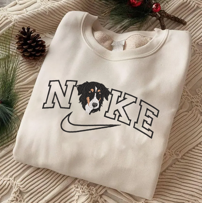 Personalized Embroidered Pet Dog Cat Photo Hoodie Sweatshirt T-Shirt Mother's Day Christmas Gift