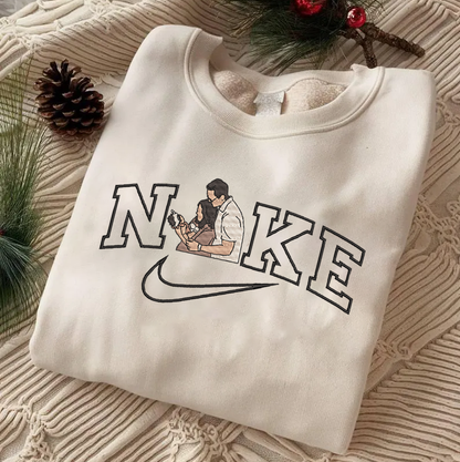 Personalized Embroidered Family Photo Hoodie Sweatshirt T-Shirt Mother's Day Christmas Gift