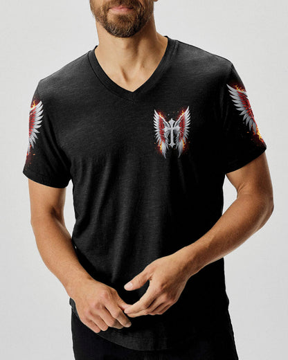 (Hot Deal) I Can Do All Things Cross Wings Men's All Over Print Shirt - Tltw0402255