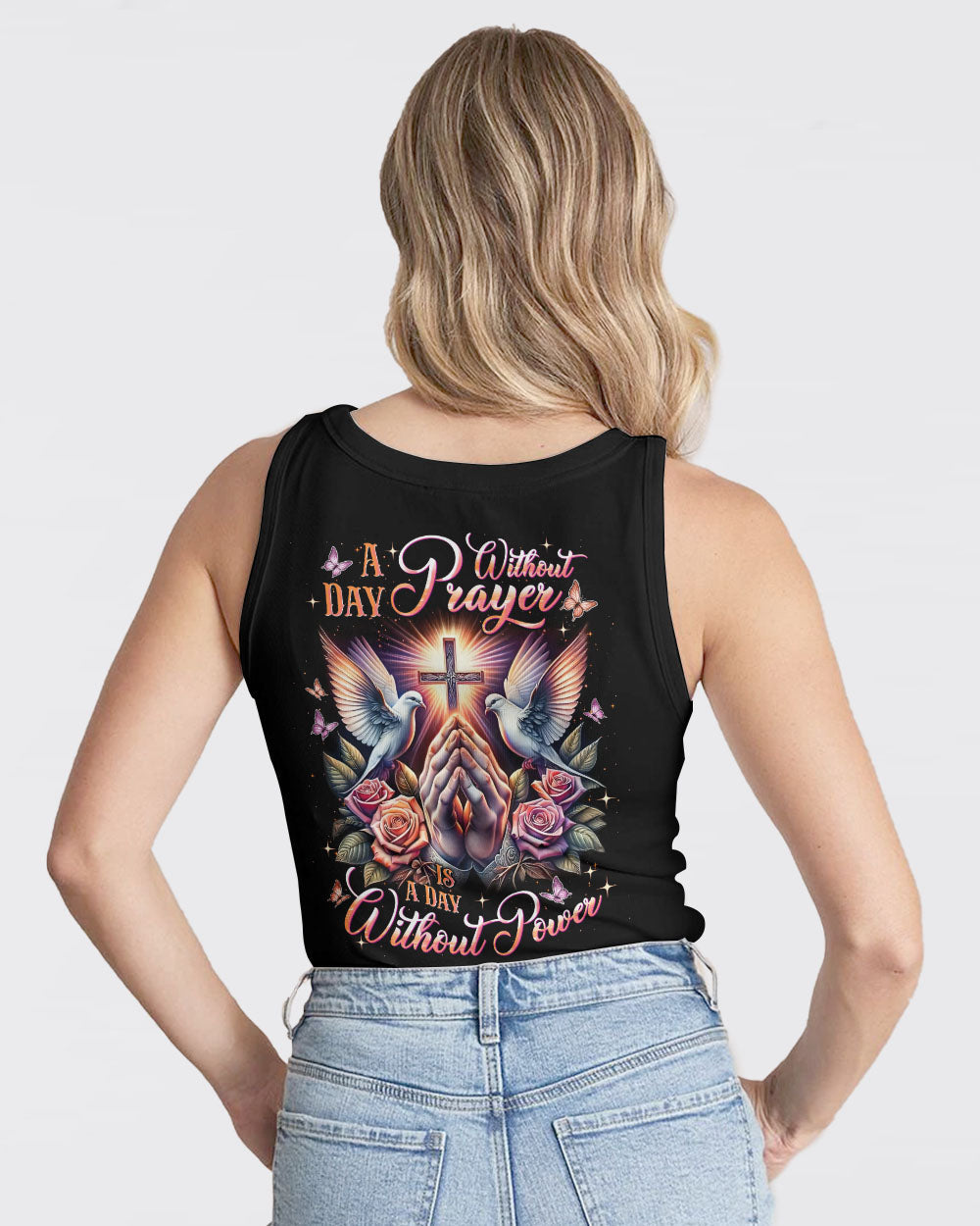 A Day Without Prayer Is A Day Without Power Women's All Over Print Shirt - Tlnt2609251