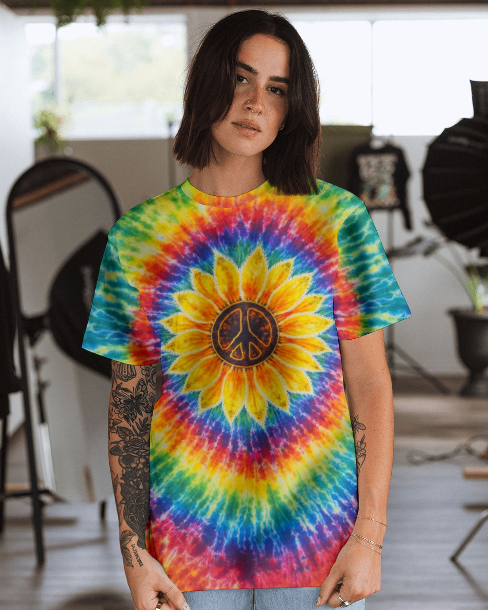 SUNFLOWER SWIRL ALL OVER PRINT - TLNO2912251