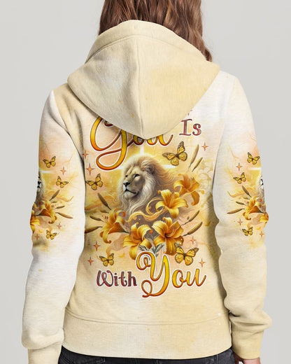 (Hot Deal) God Is With You Lilies Lion  Women's All Over Print Shirt  -  Tlnz0702254