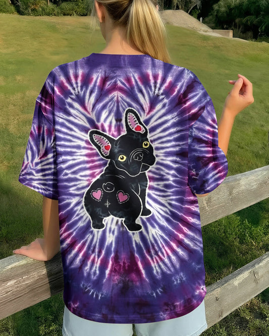 FRENCH BULLDOG PURPLE SWIRL ALL OVER PRINT - YHHG1301261