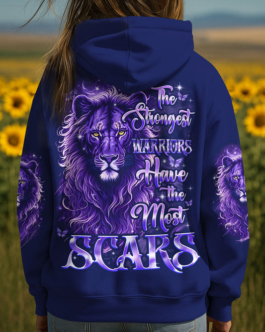 The Strongest Warriors Have The Most Scars Lion Women's All Over Print Shirt - Tyqy0210252