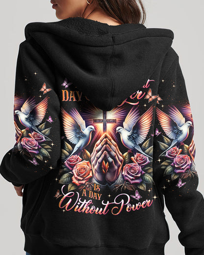 A Day Without Prayer Is A Day Without Power Women's All Over Print Shirt - Tlnt2609251