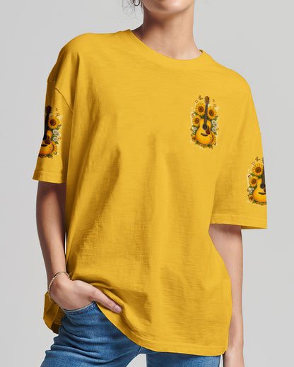 I Will Sing Of The Goodness Of God Guitar Sunflower Women's All Over Print Shirt - Tyqy2709251