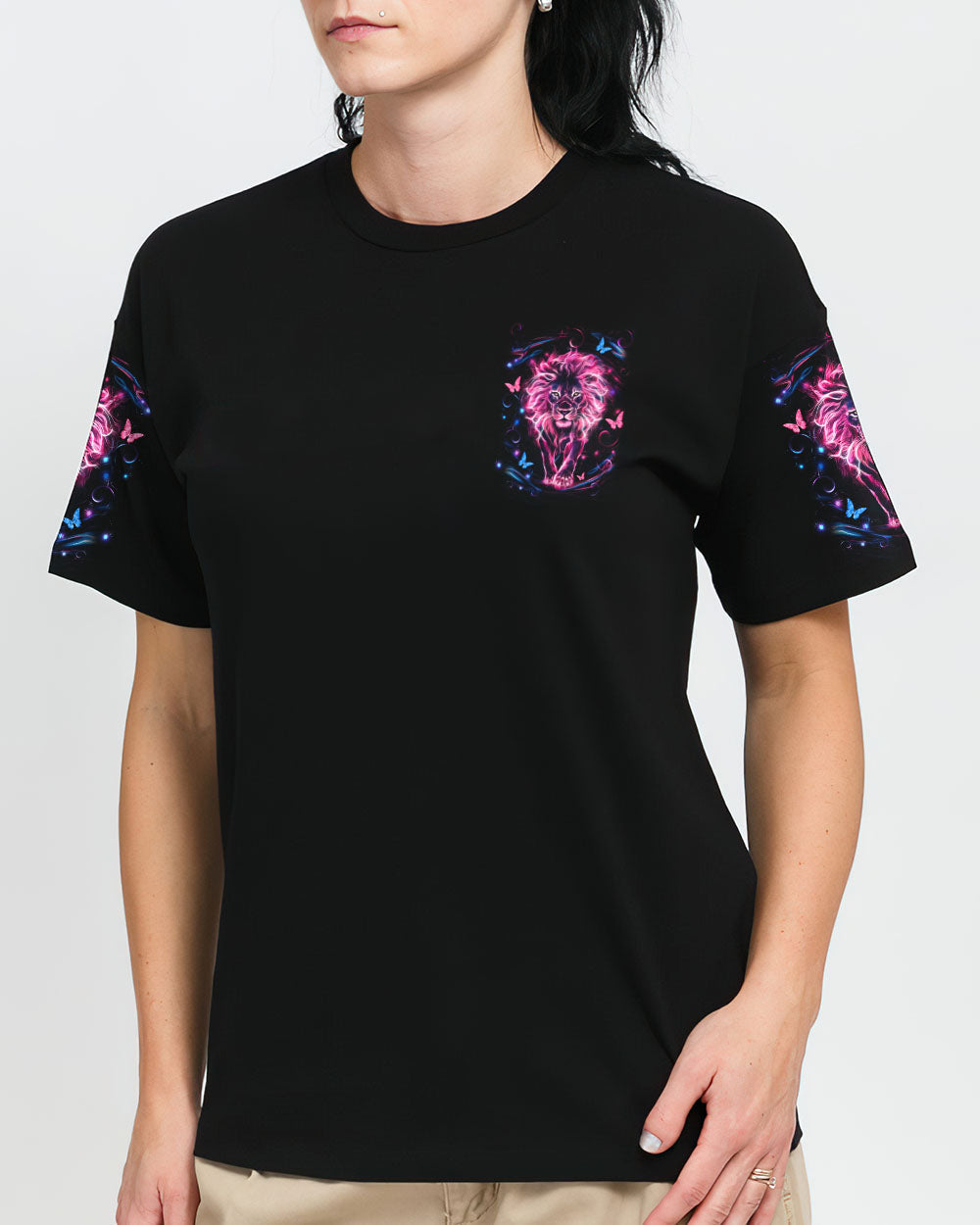 Blessed By God Loved By Jesus Lion Women's All Over Print Shirt - Yhln2909251
