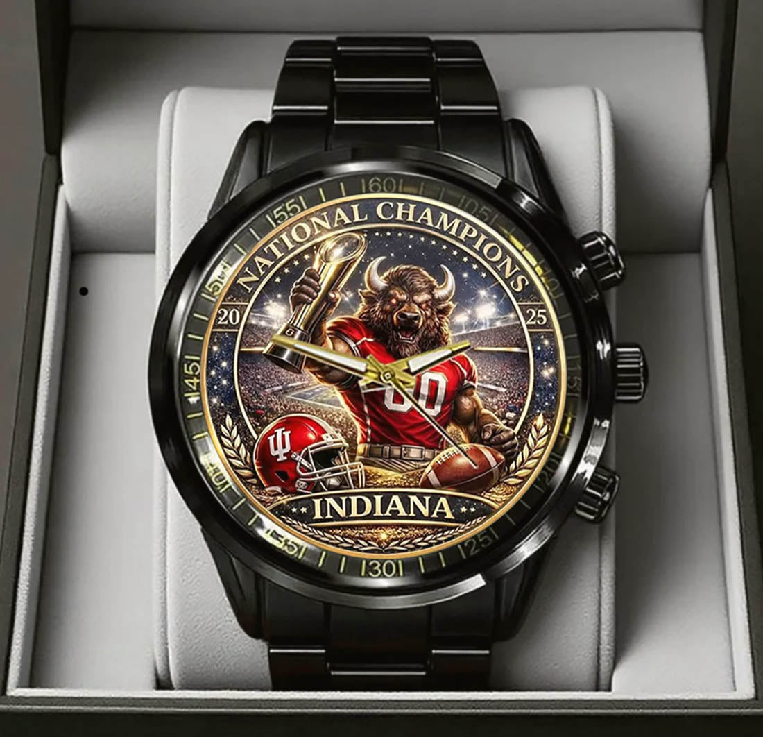Personalized Indiana Hoosiers Football Watch