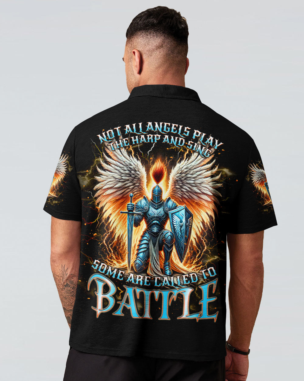 (Hot Deal) Not All Angels Play The Harp And Sing Warrior Men's All Over Print Shirt  - Tlnt0402255