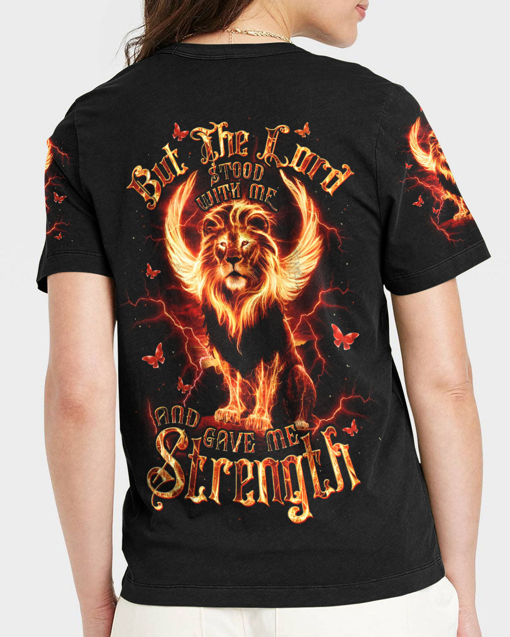 Lord Stood With Me Lion Women's All Over Print Shirt - Tltw2509253