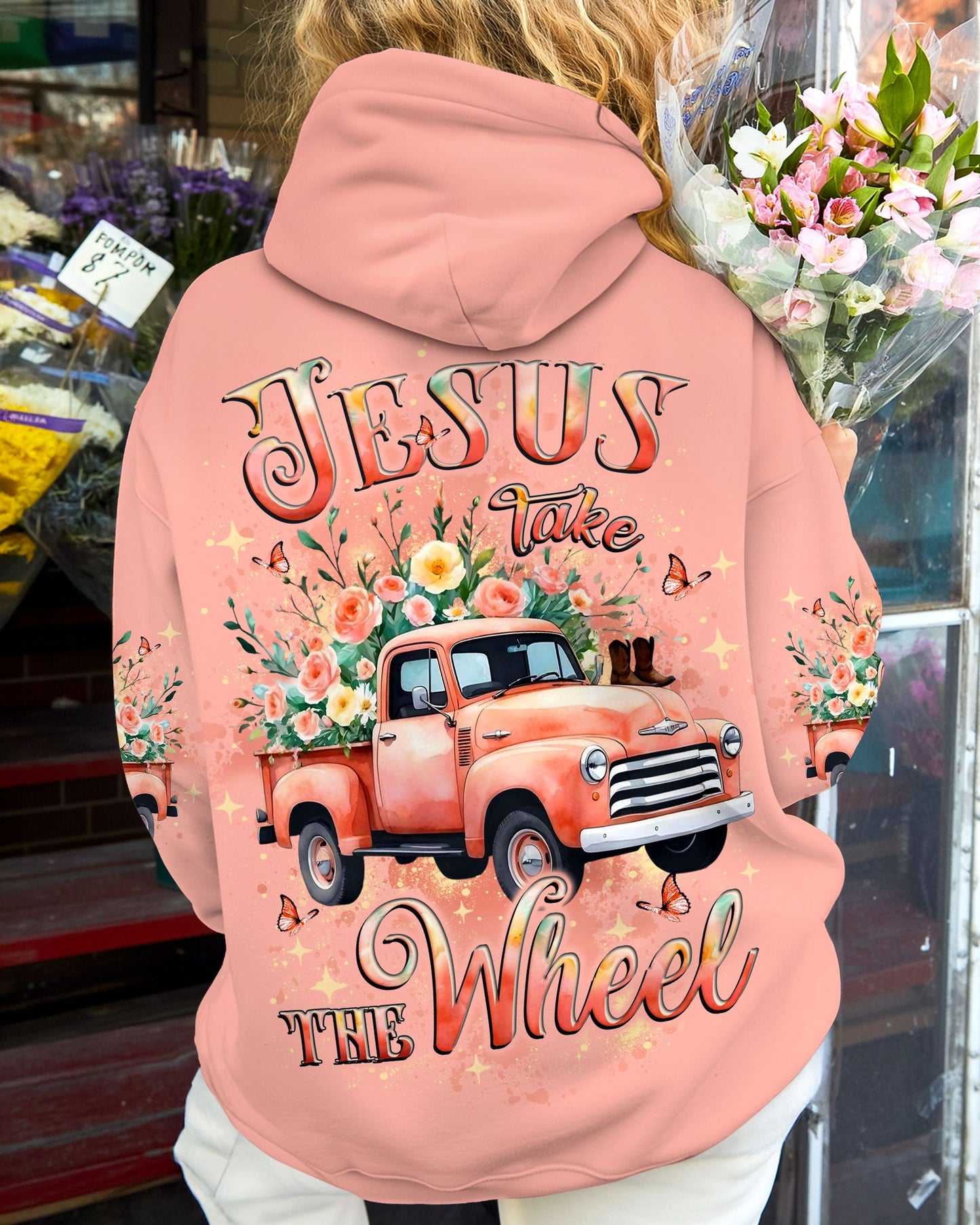 Jesus Take The Wheel Women's All Over Print Shirt - Yhlt2909254