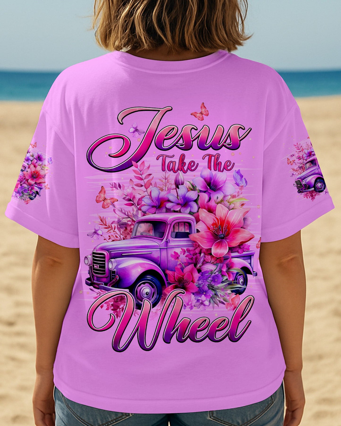 Jesus Take The Wheel Women's All Over Print Shirt - Typq2409251