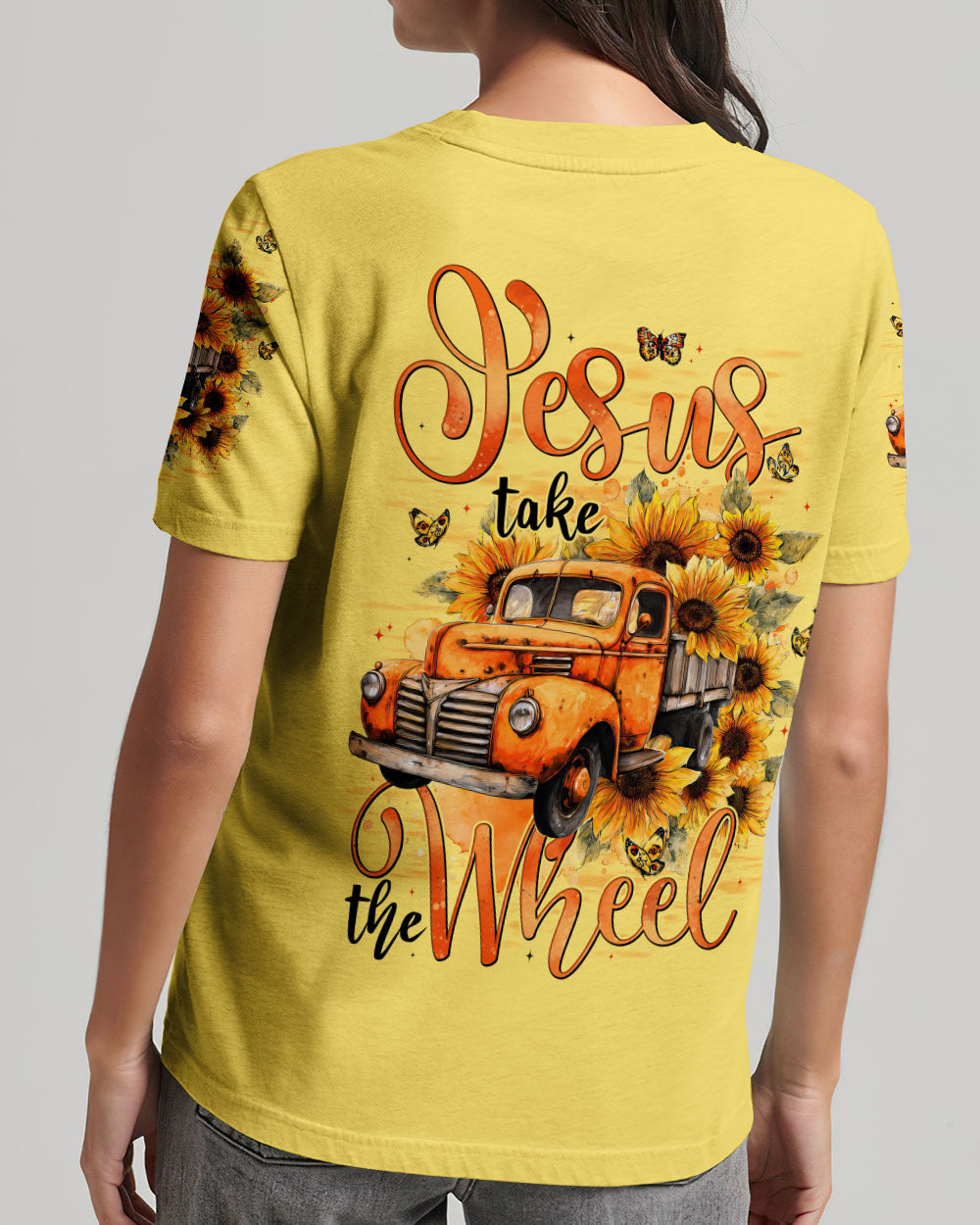 Jesus Take The Wheel Women's All Over Print Shirt - Tytd2709251