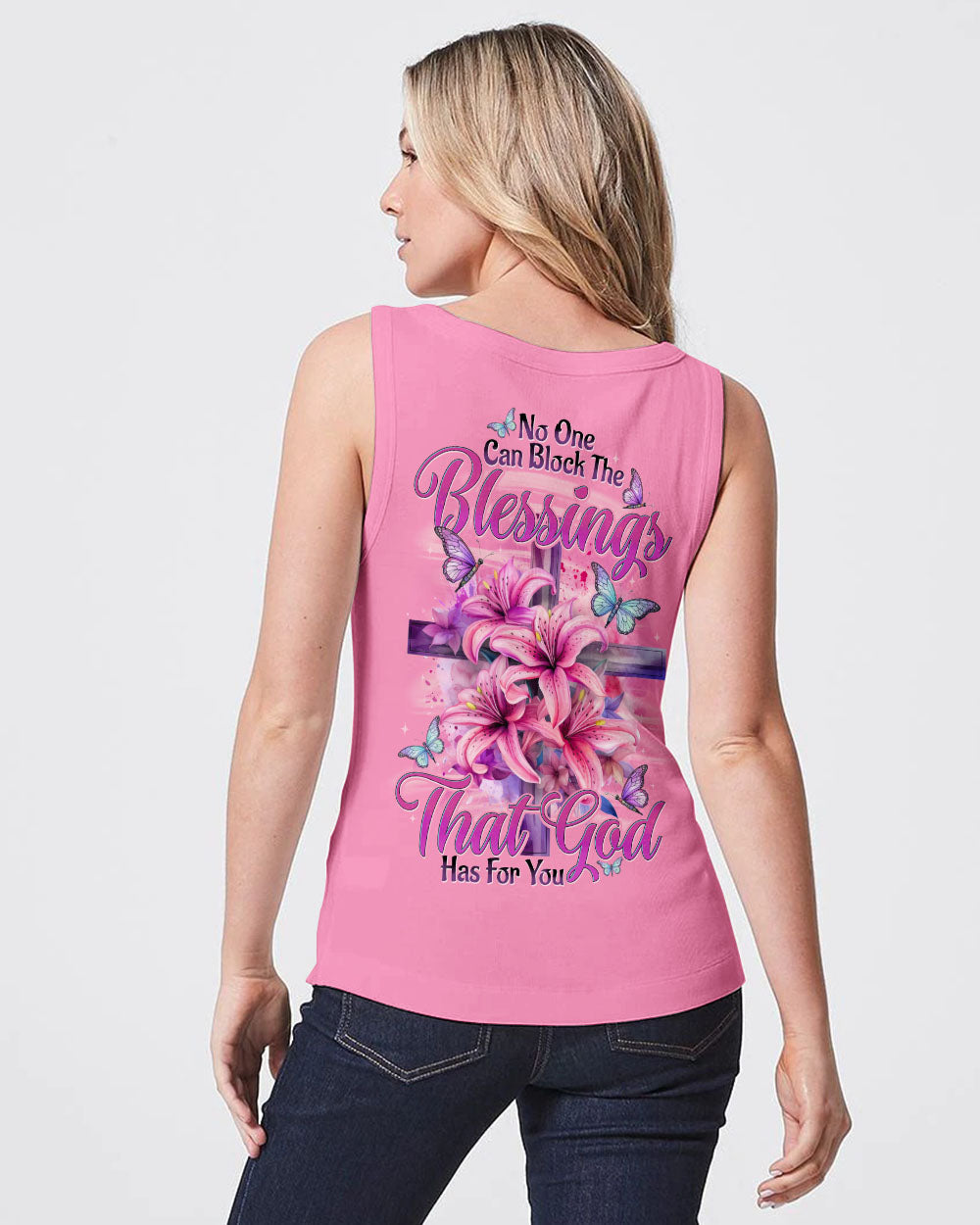 No One Can Block The Blessings Women's All Over Print Shirt - Tytd2409251