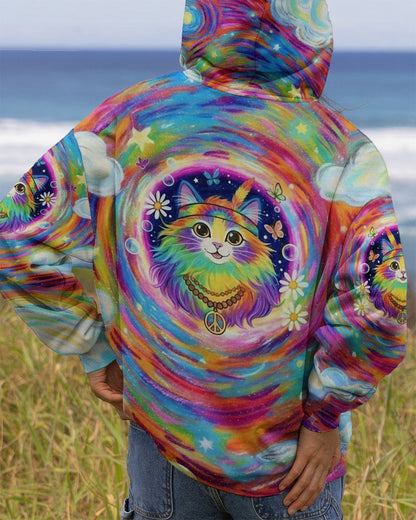 GROOVY GALAXY CAT ALL OVER PRINT - YHLT0801261