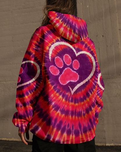 PAW PRINT HEART SWIRL ALL OVER PRINT  - TLNO0501262