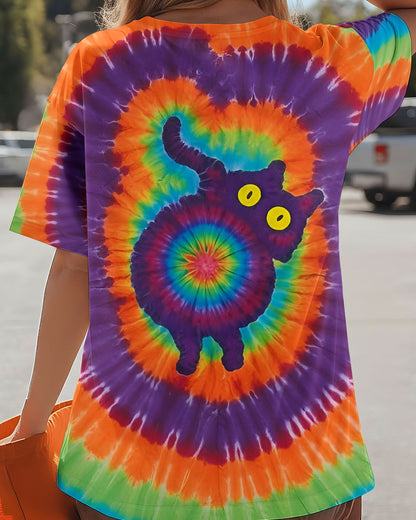 FUNNY CAT SWIRL ALL OVER PRINT - TLNO0901261